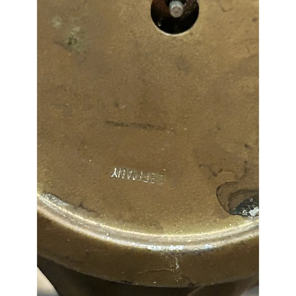 ANTIQUE BRONZE CHERUB ‎ ANSONIA VANITY CLOCK